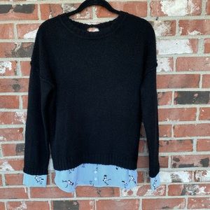 Boho Black bird sweater